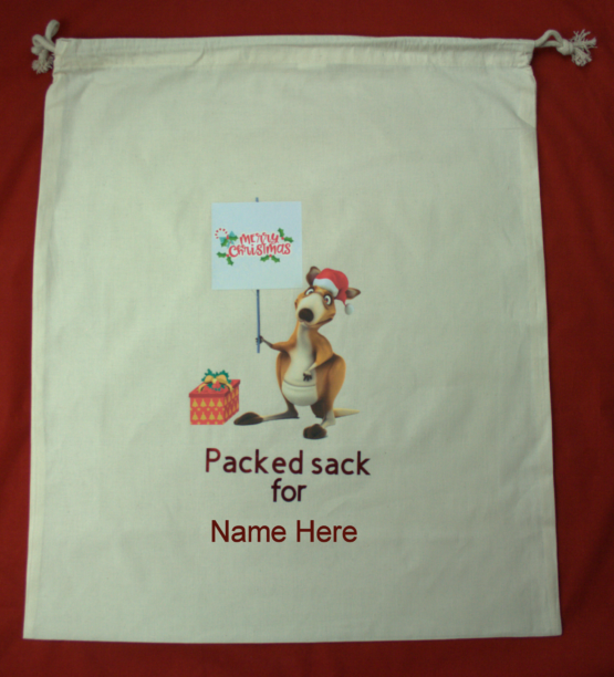 Kangaroo Christmas sack